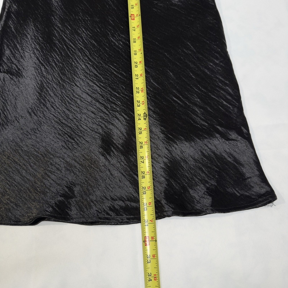 Adrienne M Silky Satin Charmeuse Midi Skirt Luxury Old Money Interview Timeless - Picture 8 of 8